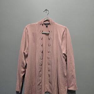 Cable & Gauge Dusty Pink Cardigan 2X